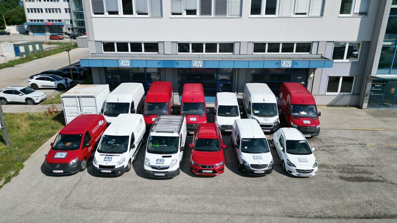 Der Fuhrpark aus der Vogelperspektive